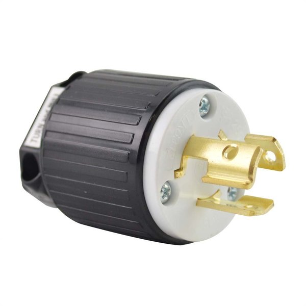 Superior Electric Twist Lock Electrical Plug, 3P 15A 250V - NEMA L6-15P YGA027